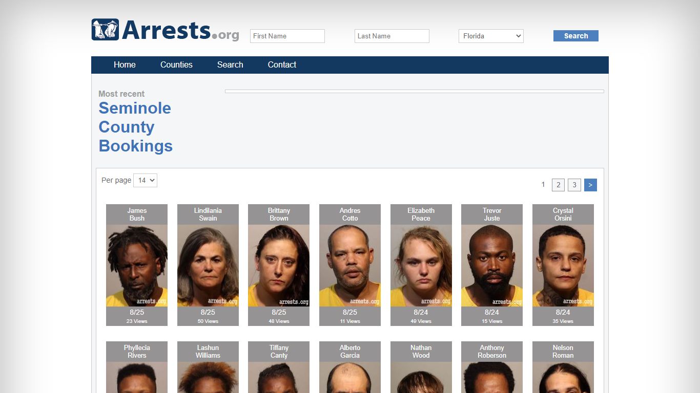 Seminole County Arrests and Inmate Search